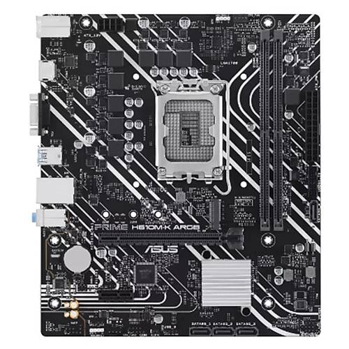 ASUS PRIME H610M-K ARGB DDR5 5600MHZ 1XVGA 1XHDMI 1XM.2 USB 3.2 MATX 1700P (12. / 13. VE 14. NESL LEMC UYUMLU)