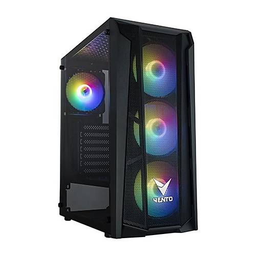 VENTO VG15FE 550W 4X120MM RGB FAN GAMING SYAH KASA