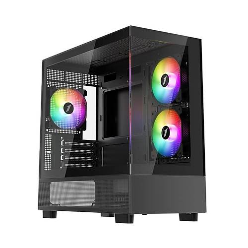 1ST PLAYER MIKU M5 SYAH 750W 80+ ATX 3.1 SILVER ARGB 6X12CM FAN TEMPERL CAM USB 3.0 M-ATX KASA