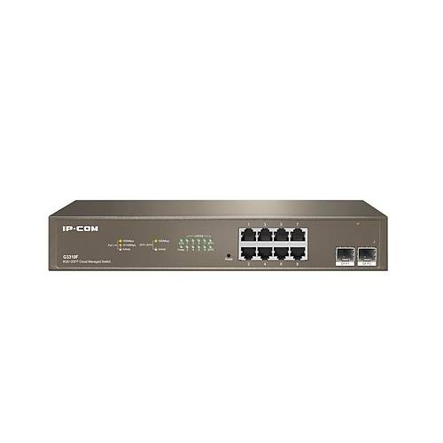 IP-COM G3310F 8 PORT GIGABIT + 2X1GB SFP UPLINK CLOUD YNETLEBLR RACKMOUNT SWITCH