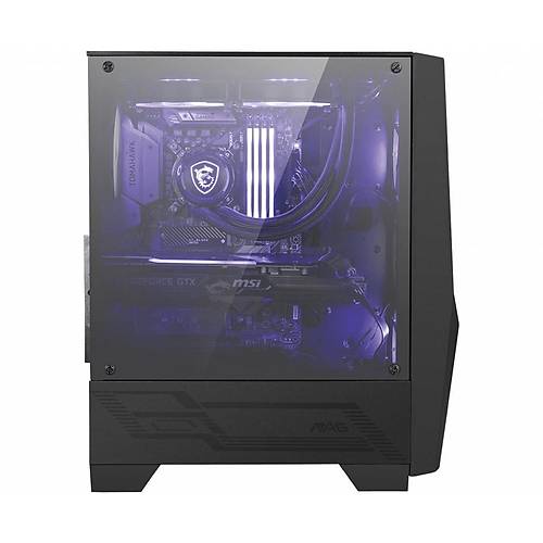 MSI MAG FORGE 100M TEMPERLI CAM 2X120MM 1X120MM ARGB FAN PSU YOK GAMING SYAH KASA