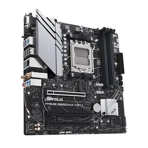 ASUS PRIME B650M-A WIFI II DDR5 6400MHZ 1XVGA 1XHDMI 1XDP 2XM.2 USB 3.2 MATX AM5 ( AMD AM5 7000 SERS LE UYUMLU )