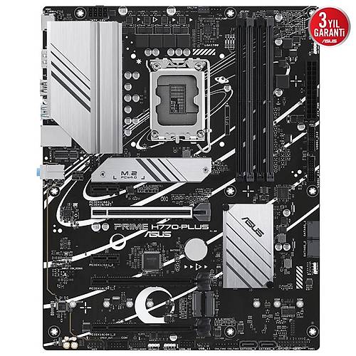 ASUS PRIME H770-PLUS DDR5 7200MHZ 1XHDMI 1XDP 3XM.2 USB 3.2 ATX 1700P (13. VE 12.NESL LEMC UYUMLU)