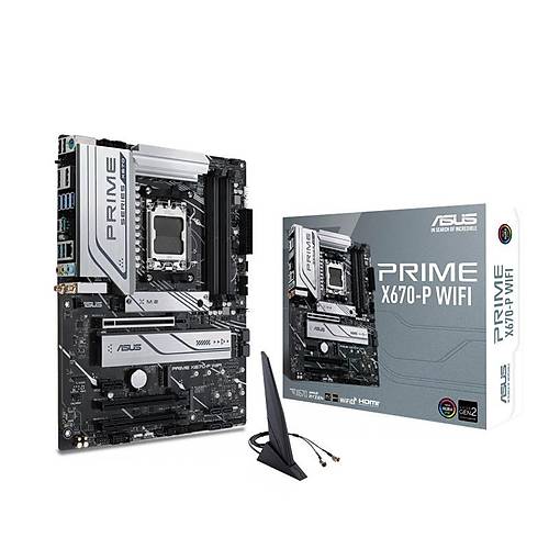 ASUS PRIME X670-P WIFI DDR5 6400MHZ 1XHDMI 1XDP 3XM.2 USB 3.2 ATX AM5 (AMD AM5 7000 SERS LEMC UYUMLU)