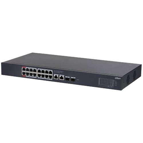 DAHUA CS4220-16GT-240 16 PORT GIGABIT + 2X1GB SFP/RJ45 UPLINK CLOUD YNETLEBLR 240W POE RACKMOUNT SWITCH