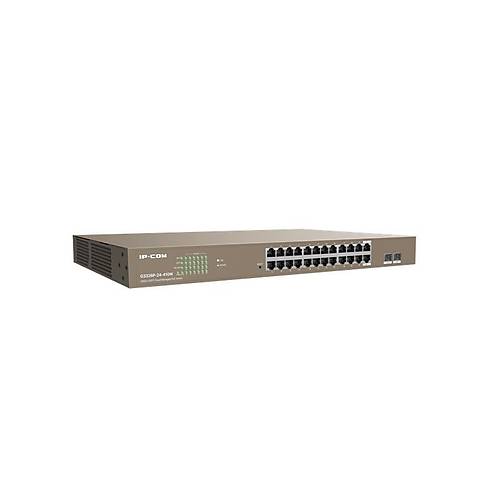 IP-COM G3326P-24-410W 24 PORT GIGABIT+ 2X1GB SFP (COMBO) UPLINK L2 YNETLEBLR 370W POE SWITCH