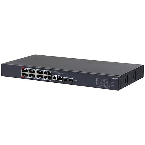 DAHUA CS4218-16ET-135 16 PORT 10/100 + 2XRJ45/1GB SFP COMBO CLOUD Y�NET�LEB�L�R RACKMOUNT 135W POE SWITCH