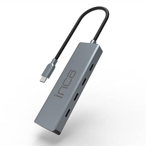 INCA ITPT-4T TYPE-C HUB X4 TYPE-C PORT 3.1 10GBPS ALUMINYUM KASA OKLAYICI