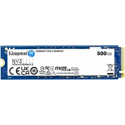 500 GB KINGSTON NV3 2280 GEN4 M.2 PCIE 4.0 NVME 5.000/3.000 SNV3S/500G