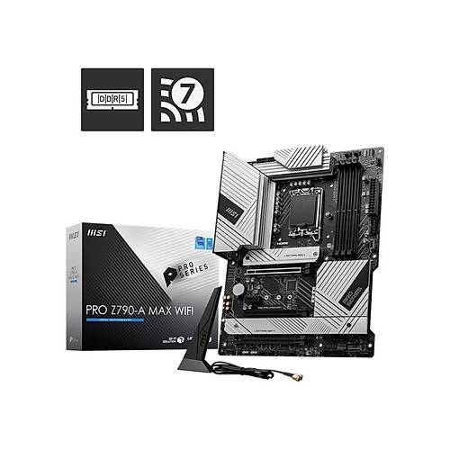 MSI PRO Z790-A MAX WIFI DDR5 7800MHZ 1XHDMI 1XDP 4XM.2 USB 3.2 ATX 1700P (12. / 13. VE 14. NESL LEMC UYUMLU)