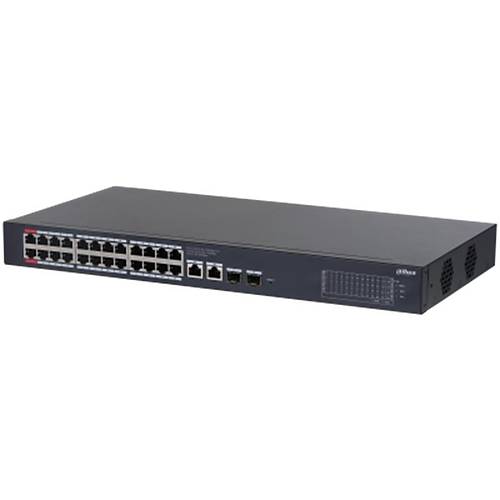 DAHUA CS4228-24GT-375 24 PORT GIGABIT + 2X1GB SFP UPLINK CLOUD YNETLEBLR 400W POE RACKMOUNT SWITCH