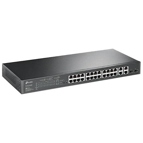 TP-LINK OMADA TL-SL2428P 24 PORT 10/100+2X1GB RJ45/SFP UPLINK COMBO 250W POE YNETLEBLR RACKMOUNT SWITCH