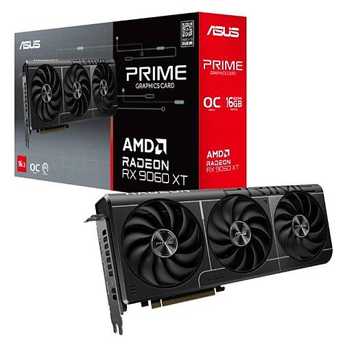 ASUS GEFORCE PRIME-RX9060XT-O16G 16GB GDDR6 128BIT 1XHDMI 2XDP EKRAN KARTI