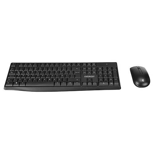 EVEREST KM-7500 SYAH KABLOSUZ Q MULTMEDYA KLAVYE MOUSE SET