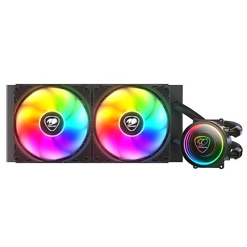 COUGAR POSEIDON ELITE ARGB 240MM LIQUID COOLER SYAH SIVI SOUTMA LEMC