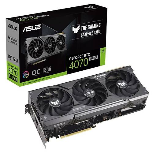 ASUS GEFORCE TUF-RTX4070S-O12G-GAMING SUPER OC 12GB GDDR6X 192BIT 1XHDMI 3XDP EKRAN KARTI