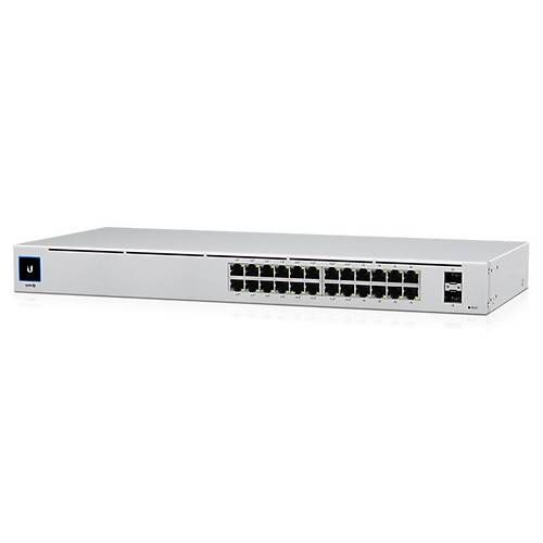 UBNT USW-24-POE 24 PORT GIGABIT + 2X1GB SFP UPLINK YNETLEBLR 95W POE RACKMOUNT SWITCH