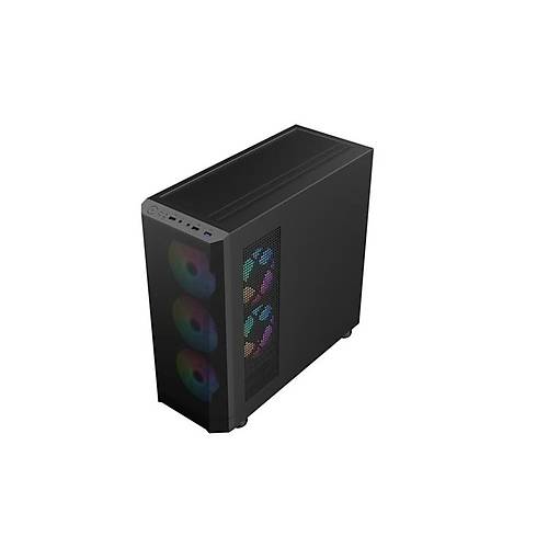 1ST PLAYER FD5-M SYAH 600W 80+ ARGB 4X12CM FAN TEMPERL CAM MESH USB 3.0 M-ATX KASA
