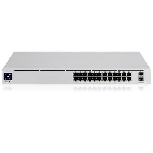 UBNT USW-PRO-24-POE GIGABIT 24 PORT GIGABIT + 2X10GB SFP UPLINK 400W POE YNETLEBLR RACKMOUNT SWITCH