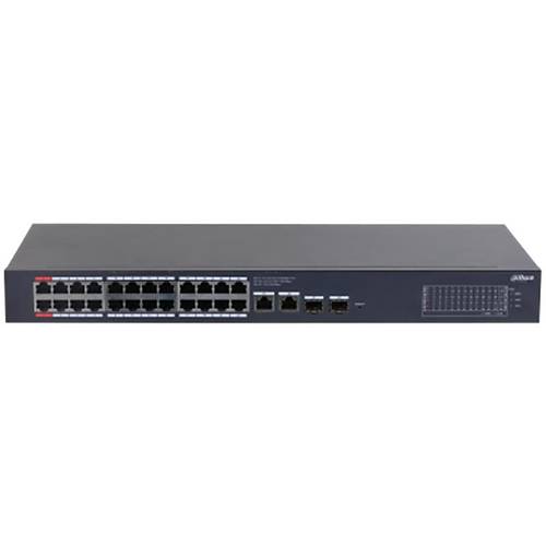 DAHUA CS4228-24GT-375 24 PORT GIGABIT + 2X1GB SFP UPLINK CLOUD YNETLEBLR 400W POE RACKMOUNT SWITCH