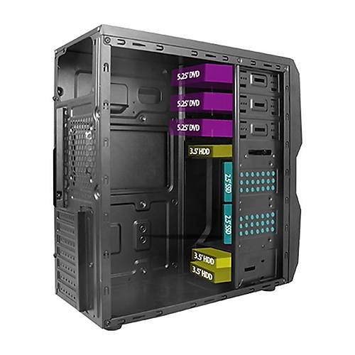 VENTO TA-K62 550W 1X80MM FAN USB 3.0 MIDI TOWER SYAH KASA