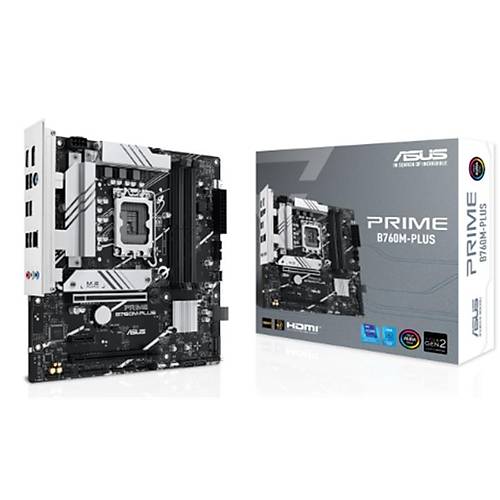 ASUS PRIME B760M-PLUS DDR5 7200MHZ 1XHDMI 1XDP 2XM2 USB3.2 MATX 1700P (12. / 13. VE 14. NESL LEMC UYUMLU)