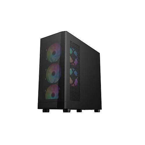 1ST PLAYER FD5-M SYAH 600W 80+ ARGB 4X12CM FAN TEMPERL CAM MESH USB 3.0 M-ATX KASA