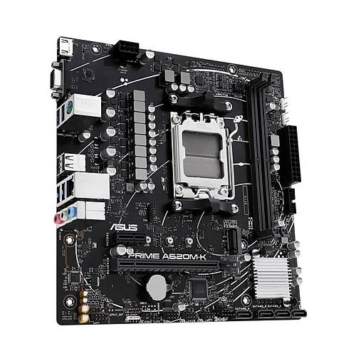 ASUS PRIME A620M-K DDR5 6400MHZ 1XVGA 1XHDMI 1XM.2 USB 3.2 MATX AM5 ( AMD AM5 7000 SERS LEMC UYUMLU)