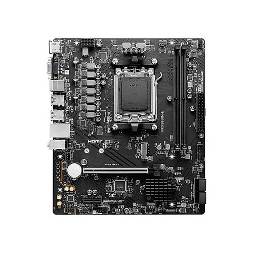 MSI PRO B650M-E DDR5 6800MHZ 1XVGA 1XHDMI 1XM.2 USB 3.2 MATX AM5 (AMD AM5 9000,8000,7000 SERL LEMC UYUMLU)