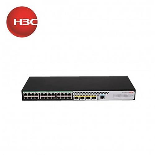 H3C 9801A4MR S1850V2-28X-HPWR 24 PORT GIGABIT+4X10GB SFP+ 1XCONSOLE PORT YNETLEBLR 370W POE RACKMOUNT SWITCH