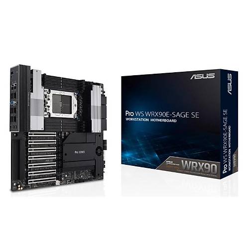 ASUS PRO WS WRX90E-SAGE SE DDR5 VGA 4XM.2 STR5 (AMD THREADRIPPER PRO 7000 WX SER�S� ��LEMC� UYUMU)