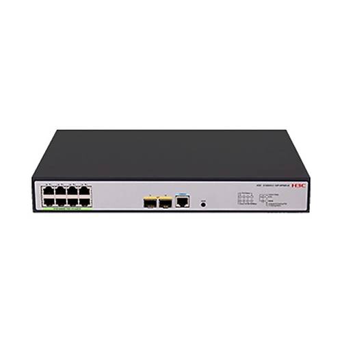 H3C 9801A4MQ S1850V2-10P-HPWR-EI 8 PORT GIGABIT+2X1GB SFP 1XCONSOLE PORT YNETLEBLR 125W POE RACKMOUNT SWITCH