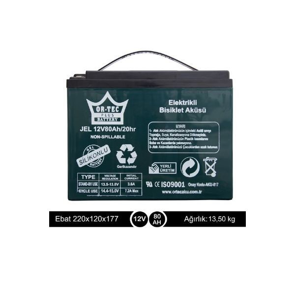 12 V 80 AH E-BİKE AKÜ