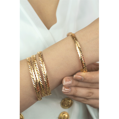 22 Ayar Altın İşçiliksiz Başak Bilezik 20 gr