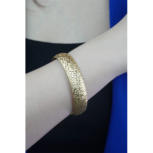 22 Ayar Altın İşçiliksiz Camkırığı Bilezik 15 gr