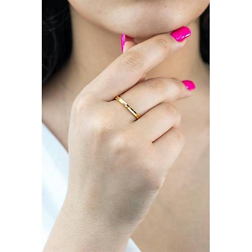 22 Ayar Altın Oluklu Ajda Yüzük 3 gr