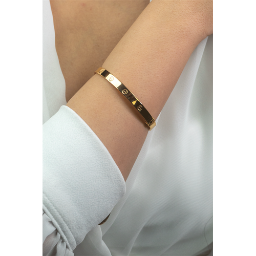 14 Ayar Altın Spor Kelepçe Bileklik