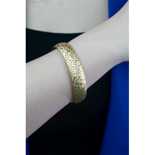 22 Ayar Altın İşçiliksiz Camkırığı Bilezik 15 gr