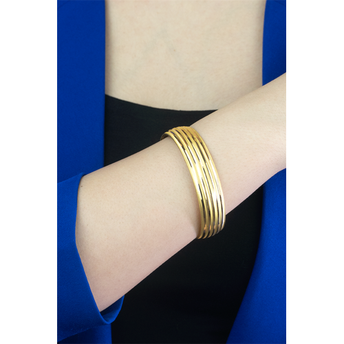 22 Ayar Altın İşçiliksiz Yatırımlık Aynalı Bilezik 15 gr