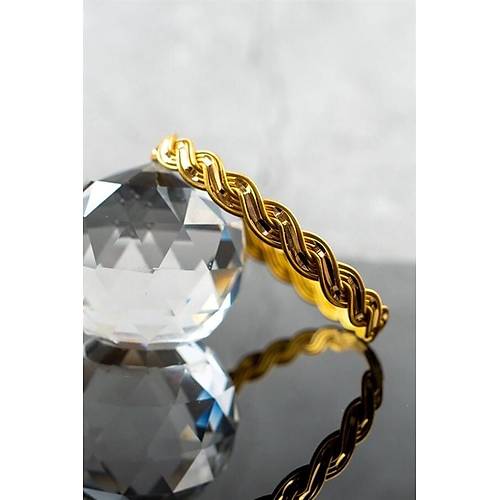 22 Ayar İşçiliksiz İnci Burma Bilezik 20 gr