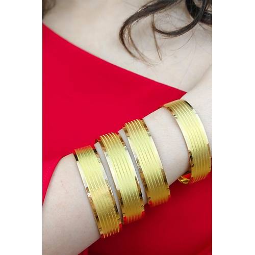 22 Ayar İşçiliksiz Trabzon Desen Bilezik 15 gr