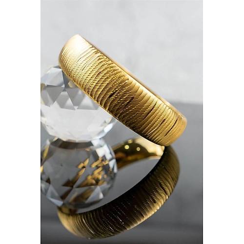 22 Ayar Ağaç Kabuğu Desen İşçiliksiz Bilezik 15 gr