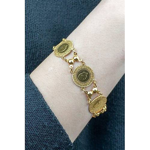 22 Ayar Altın Arası Toplu Altılı Çeyrek Dizme Bileklik