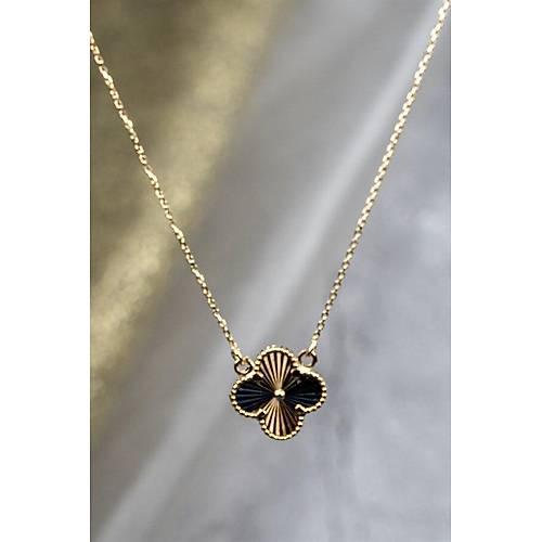 14 Ayar Altın Yonca Kolye 2.82 gr