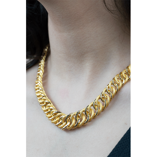 22 Ayar Altın Yatırımlık Sık Halkalı Kolye