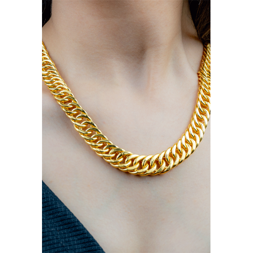 22 Ayar Altın Yatırımlık Dallas Kolye Kalın