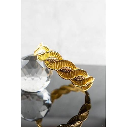 22 Ayar İşçiliksiz Sıralı Örgü Bilezik 22 gr