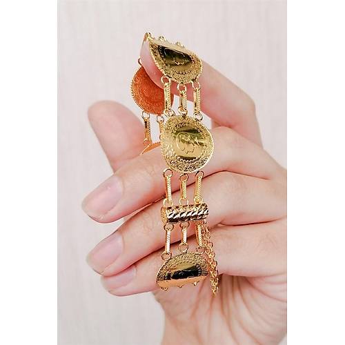 22 Ayar Çeyrek Altınlı Çeyrek Dizme Bileklik