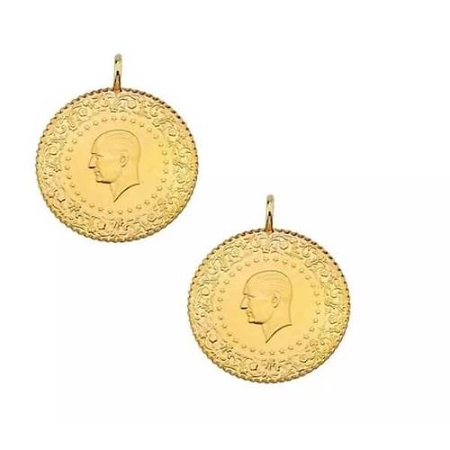 22 Ayar Yeni Tarih Çeyrek Altın ikili