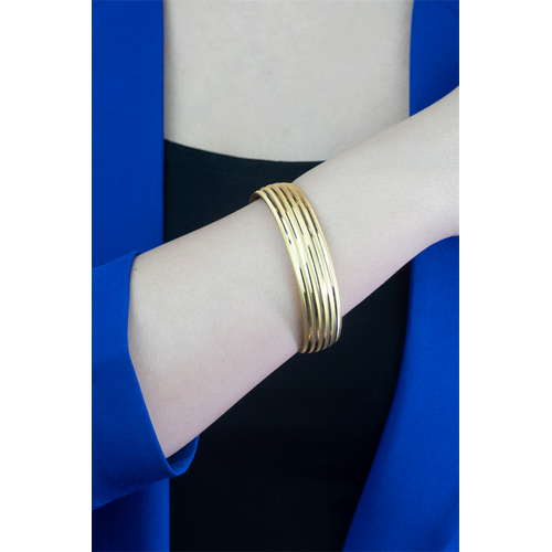 22 Ayar Altın İşçiliksiz Yatırımlık Aynalı Bilezik 15 gr